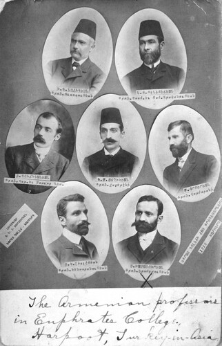 Seven Armenian professors of Euphrates College. Harpoot, 1912.