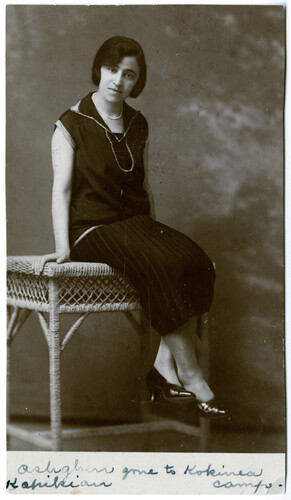 Ashghen Hanikian, who had gone to the Kokinea camp, Syra