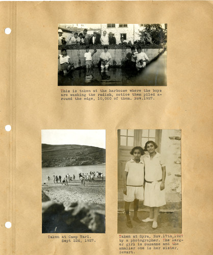 Orphan boys washing radishes at the harbor house, Nov 1927