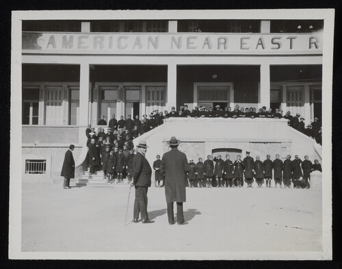 Orphans at the NER Athens headquarters, mid-1920s