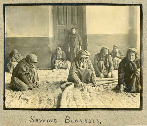 Bedding Dept: Sewing blankets