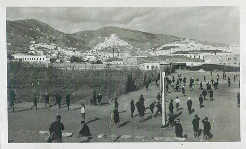 Orphan boys at play in the Syra orphanage yard, 1926