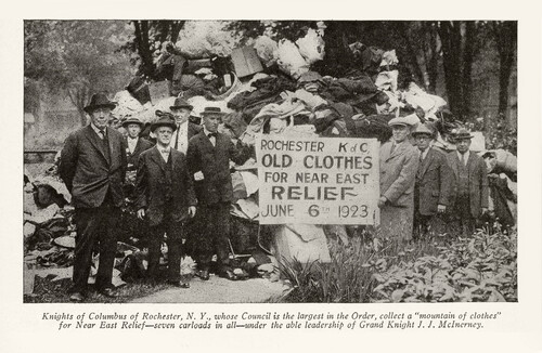 Rochester Knights of Columbus, Clothing Drive, 1923