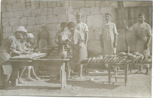 The orphanage bakes its own bread. Sidon, 1919–1920.