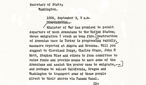 Folder thumbnail - Morgenthau telegram