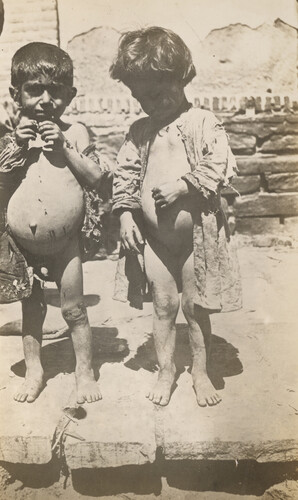 Kurdish refugee children, Urumia, Persia.