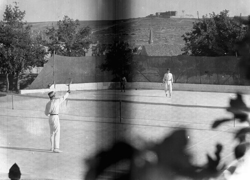 Tennis court at the NER compound, Marash