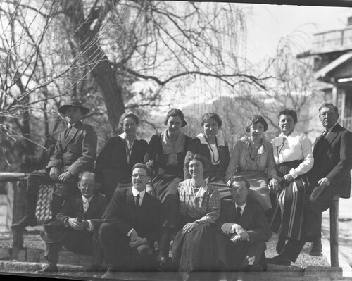 NER and missionary staff group portrait, Marash (second)