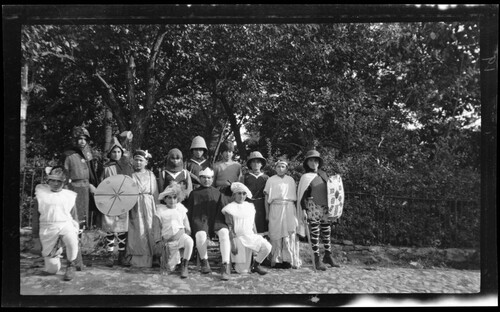 Children in costume for a play or pageant, Near East Relief orphanage, Marsovan (Merzifon).
