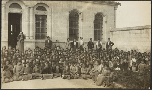 Armenian children at the Franciscan church, Aintab