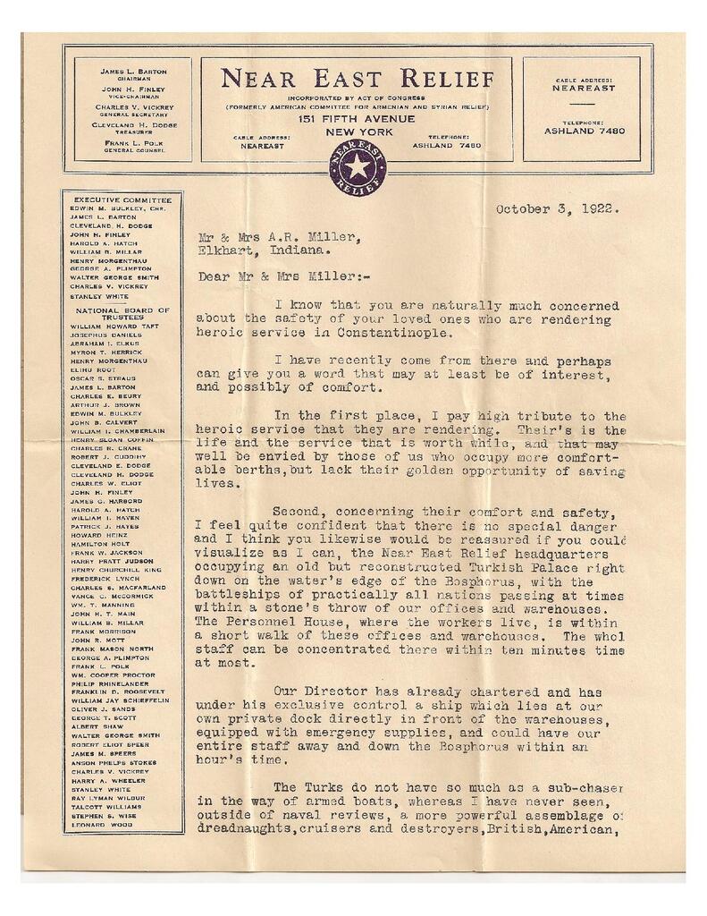Letter from Charles V. Vickrey to A.R. Miller (Nellie’s father)