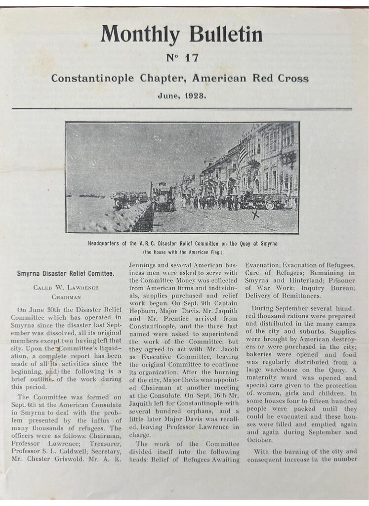 ARC Monthly Bulletin No. 17 on the SDRC, June 1923