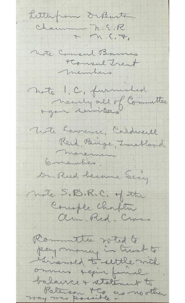 Lawrence's penciled SDRC finding aid [c. 1923–24]