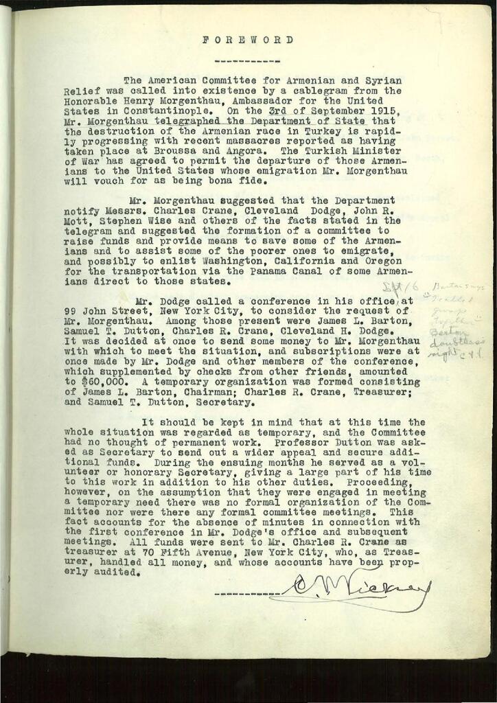 Charles V. Vickrey's foreword to the ACASR minutes: the founding conference and the first $60,000, c. 1919